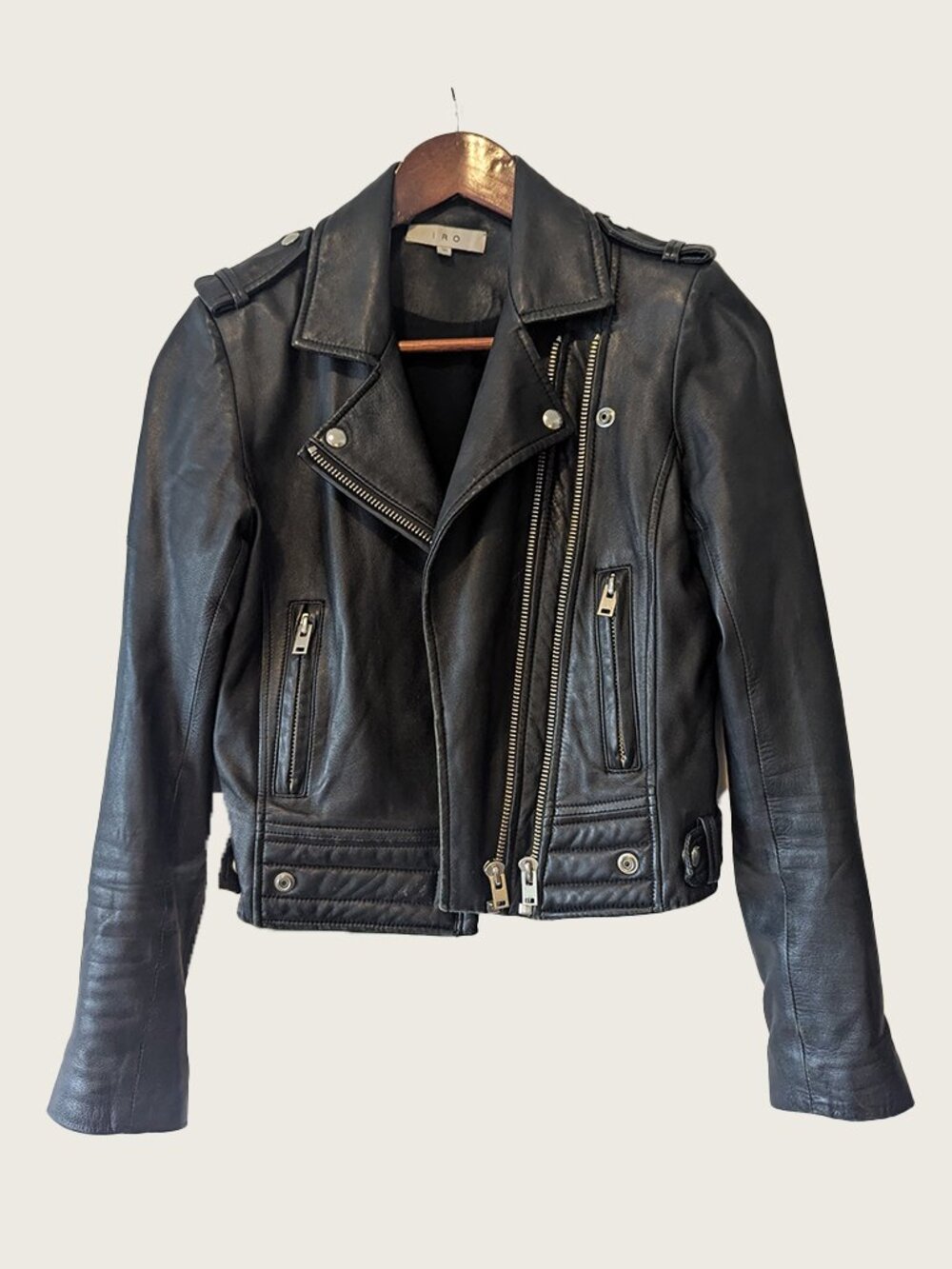 IRO - Luiga leather jacket - Sz 38